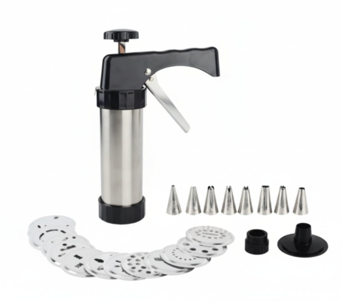 Biscuit Press Cookie Maker Set – Stainless Steel
