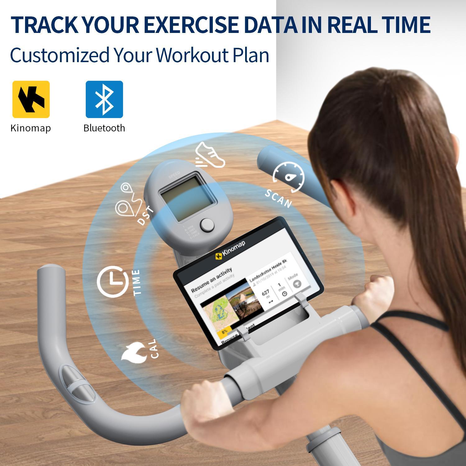 Magnetic Stationary Exercise Bike – Heavy-Duty Steel Frame, Digital Display, Cardio Training