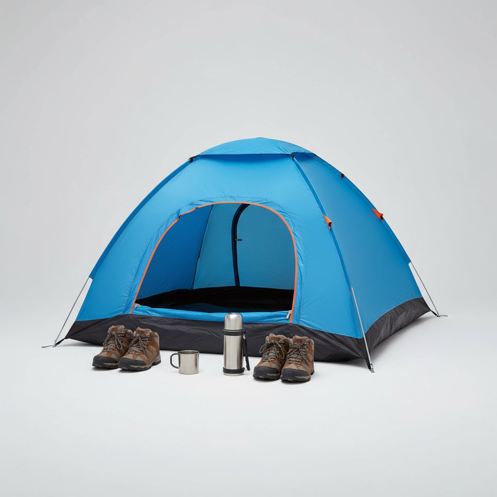 3,4-Person Waterproof Pop-Up Camping Tent – Instant Setup Family Outdoor Shelter with Carry Bag