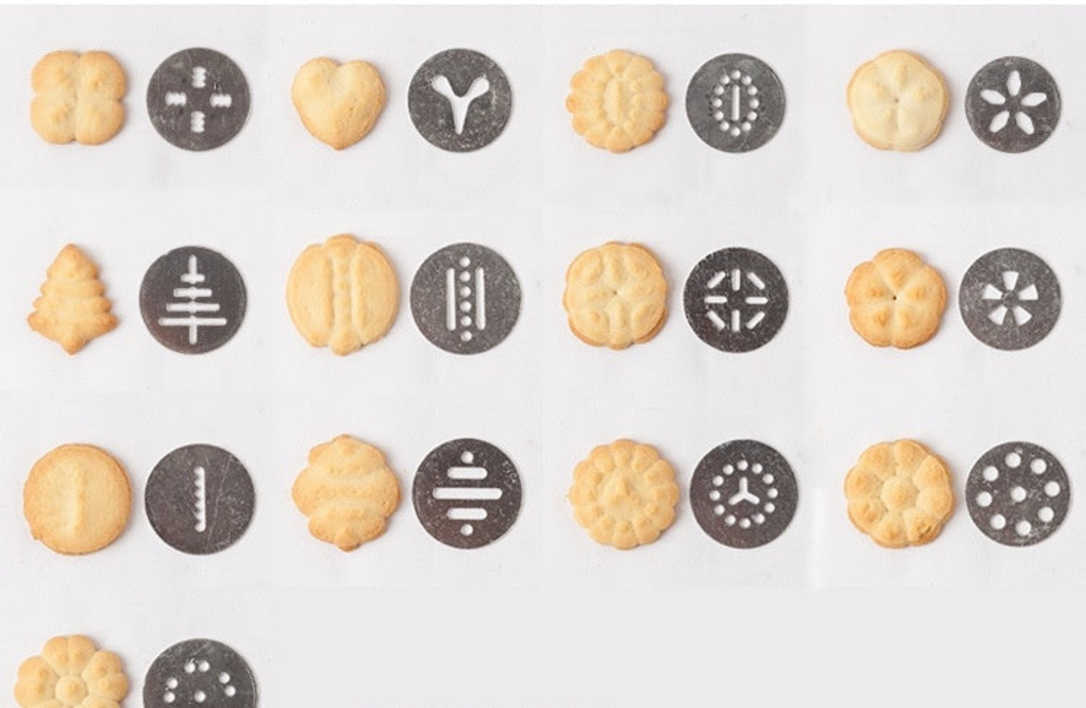 Biscuit Press Cookie Maker Set – Stainless Steel