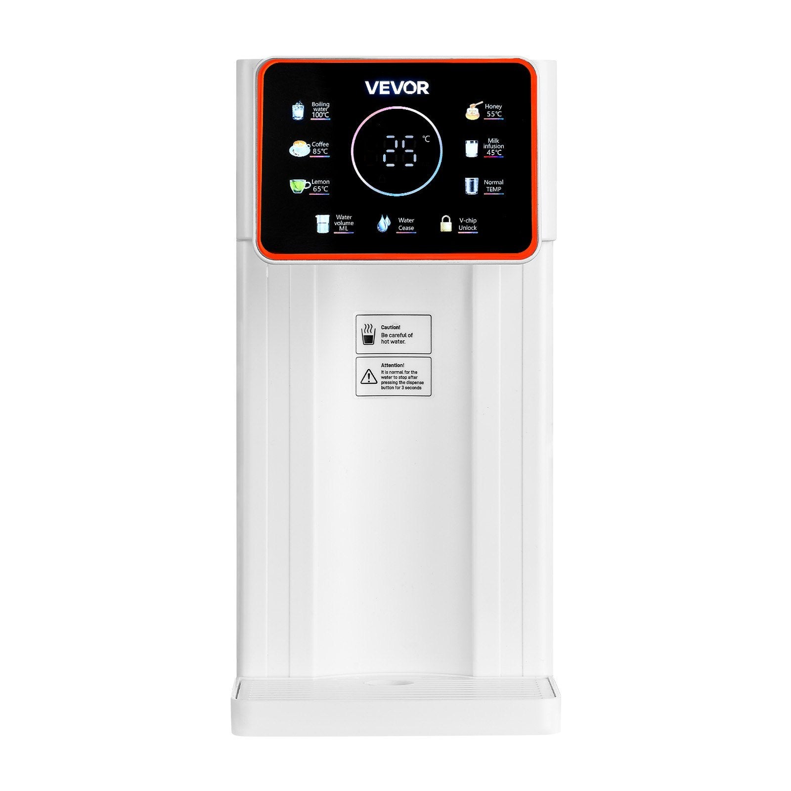 Countertop Instant Hot Water Dispenser – 6 Temperature Settings, 7 Dispense Volumes, 3.0L Tank, Touchscreen (Model Y1)