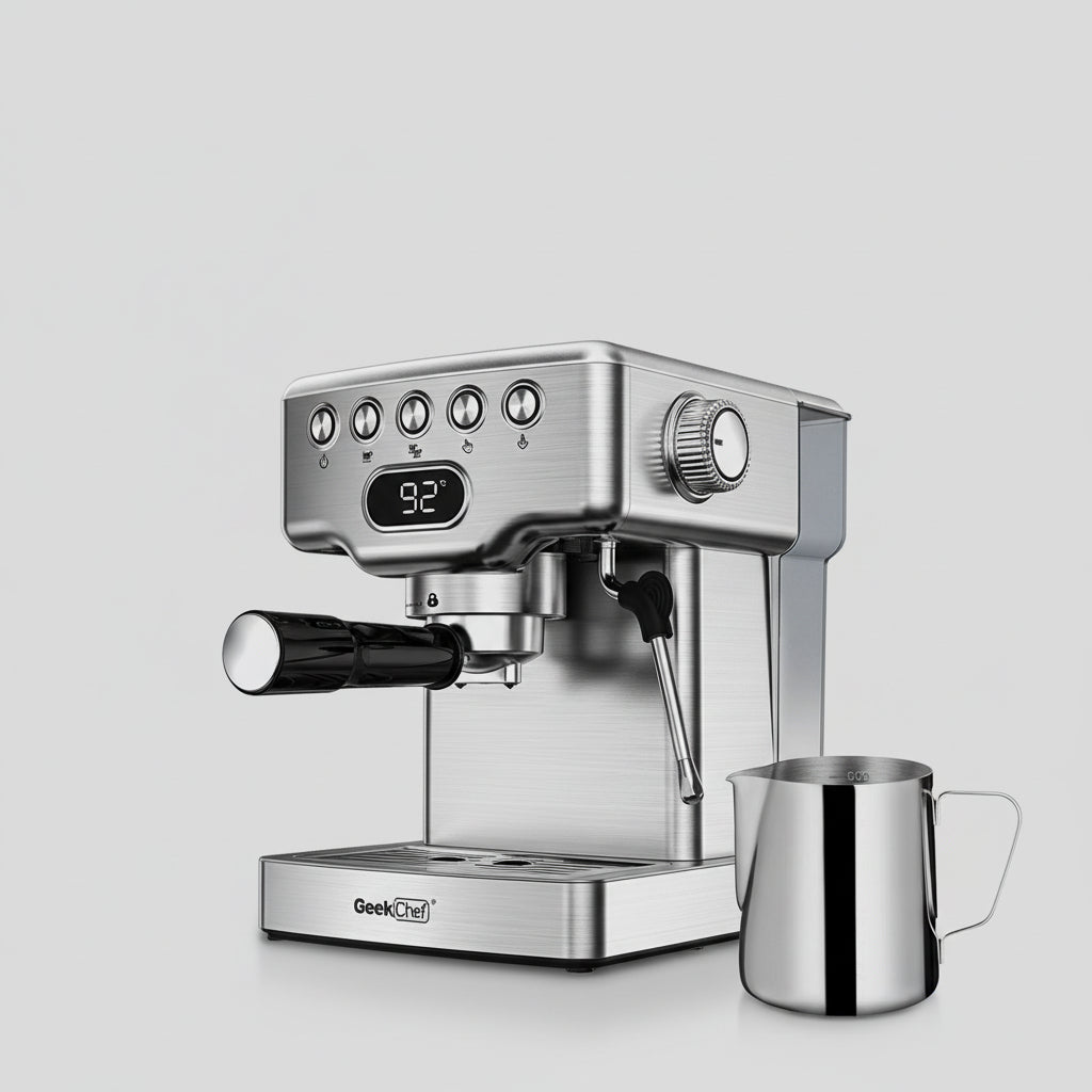 HomeVory 20 Bar Espresso Coffee Machine – 2-in-1 Coffee Maker with Milk Frother for Latte, Cappuccino & Mocha