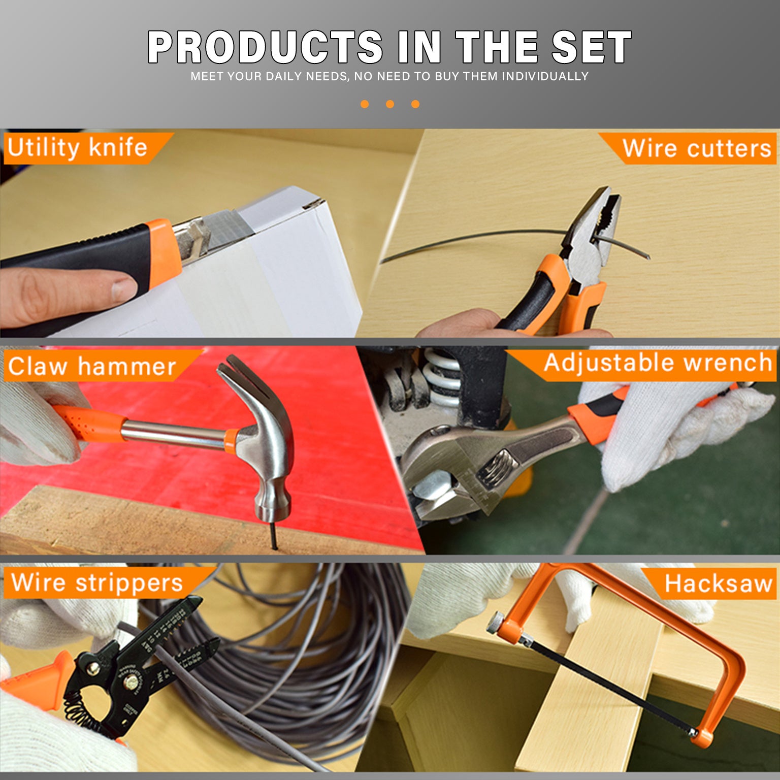 108-Piece Household Repair Tool Set With Case – Multi-Purpose Hand Tool Kit for Home, Office & Vehicle Maintenance