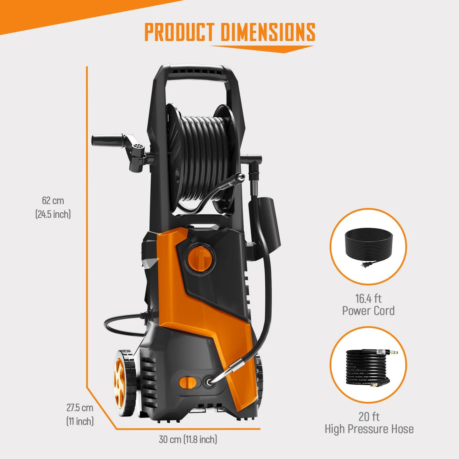Electric Pressure Washer 5000 PSI / 3.5 GPM – High-Power Cleaning Machine