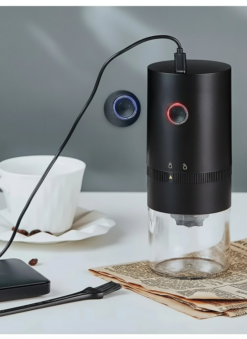 Portable Wireless Electric Coffee Maker – Rechargeable Espresso Machine with Built-In Battery