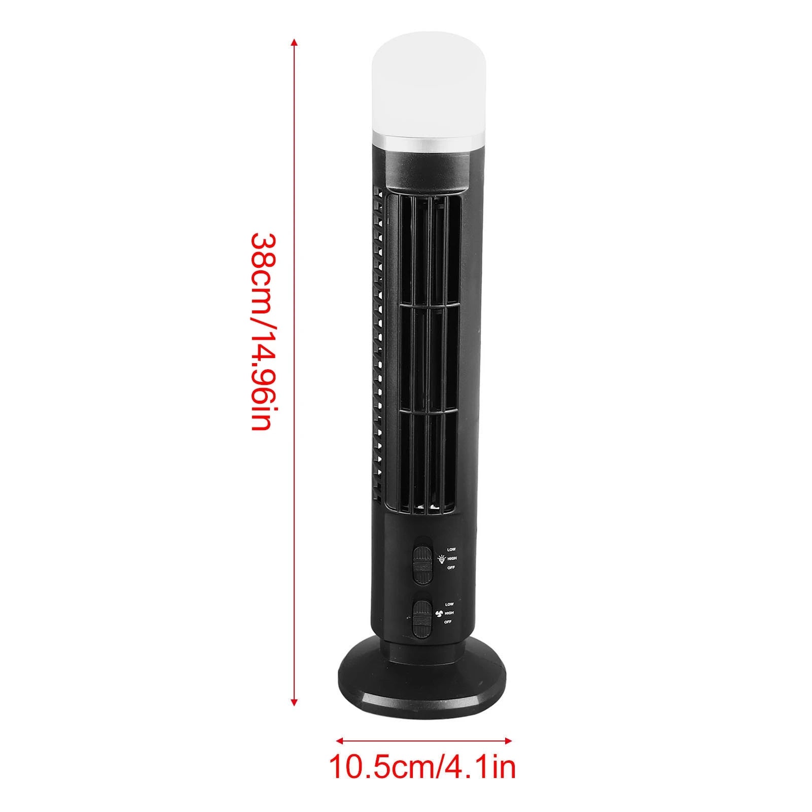 Portable Bladeless Tower Fan – Quiet Desk Fan for Home, Office, Bedroom