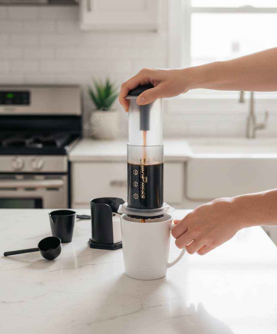 AeroPress In Use