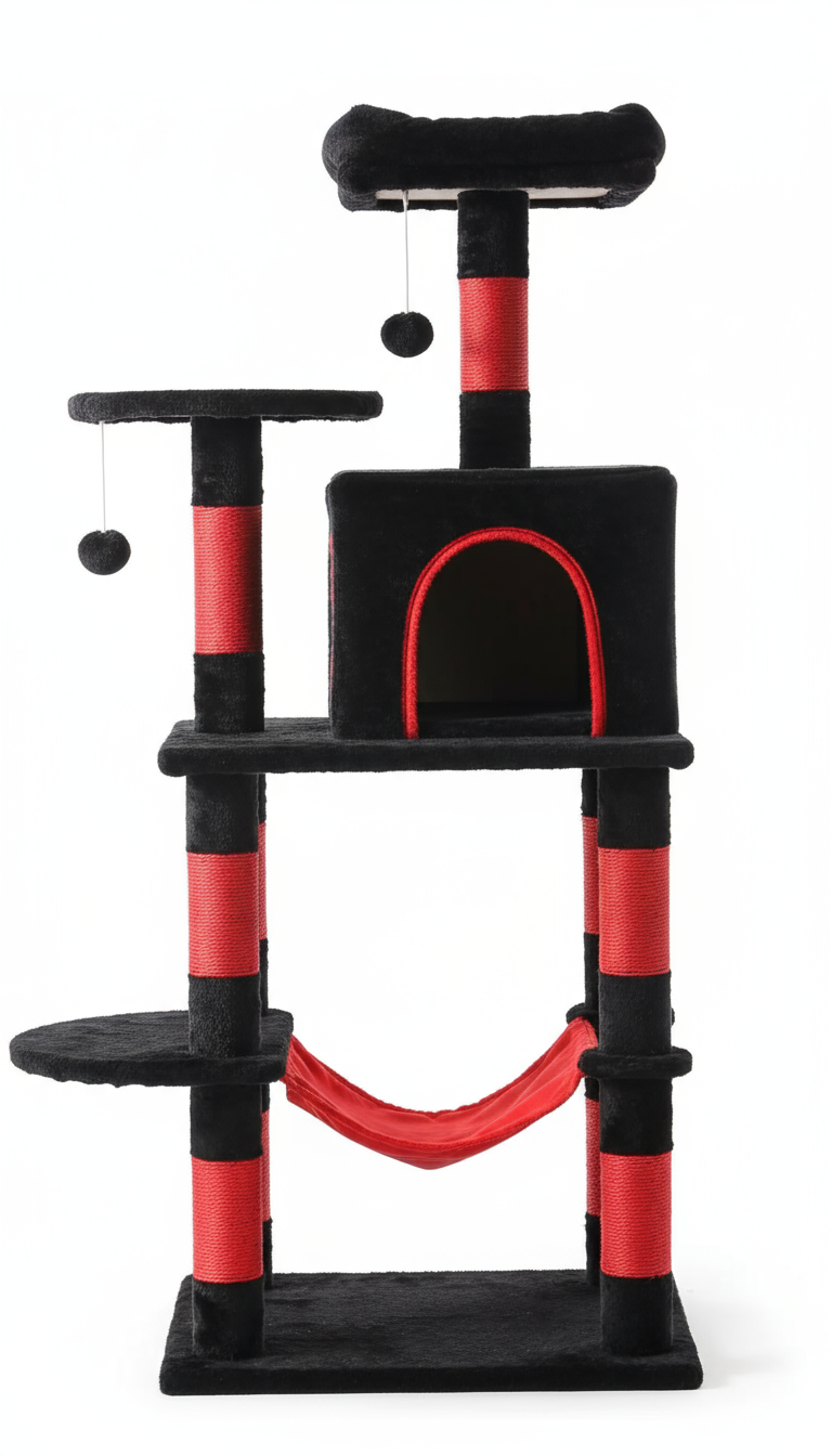 Cây cào móng mèo màu đen đỏ