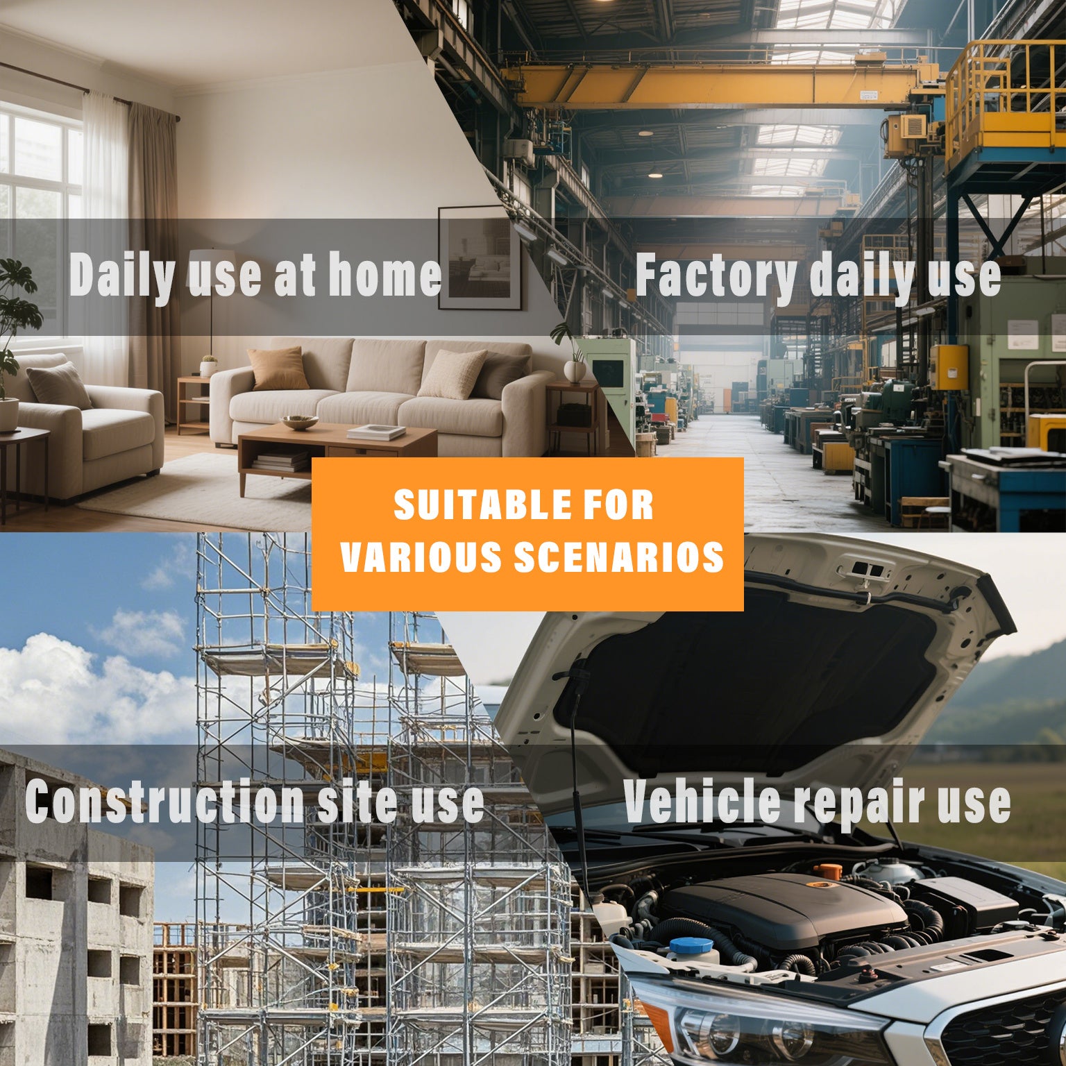 108-Piece Household Repair Tool Set With Case – Multi-Purpose Hand Tool Kit for Home, Office & Vehicle Maintenance