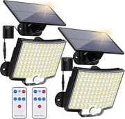 2PCS Solar Motion Security Lights – 106LED, 4 Modes, Waterproof Outdoor