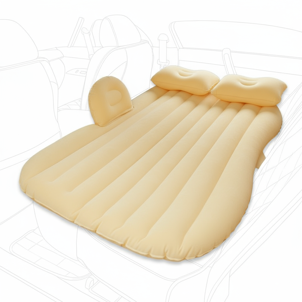 Nệm hơi ô tô màu kem