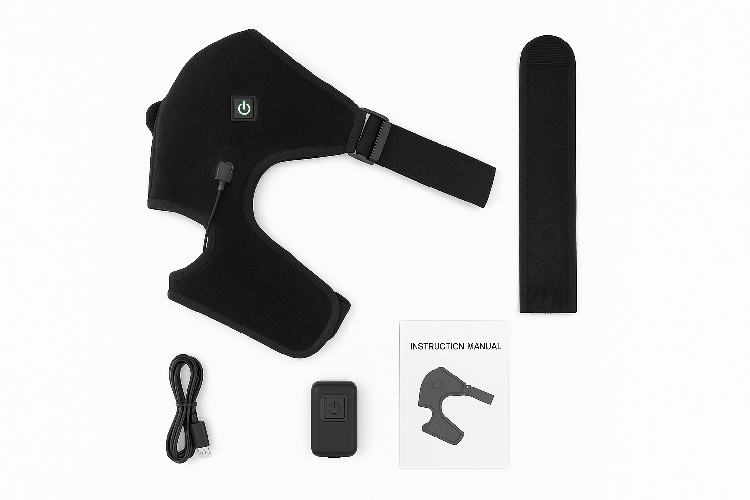 Ảnh phụ kiện trị liệu nhiệt vai nền trắng